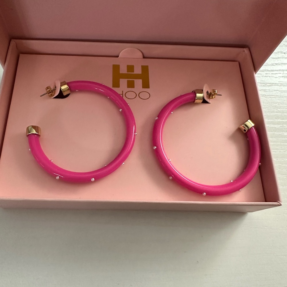 Hoo Hoops-Pink with white dots  NEW!!